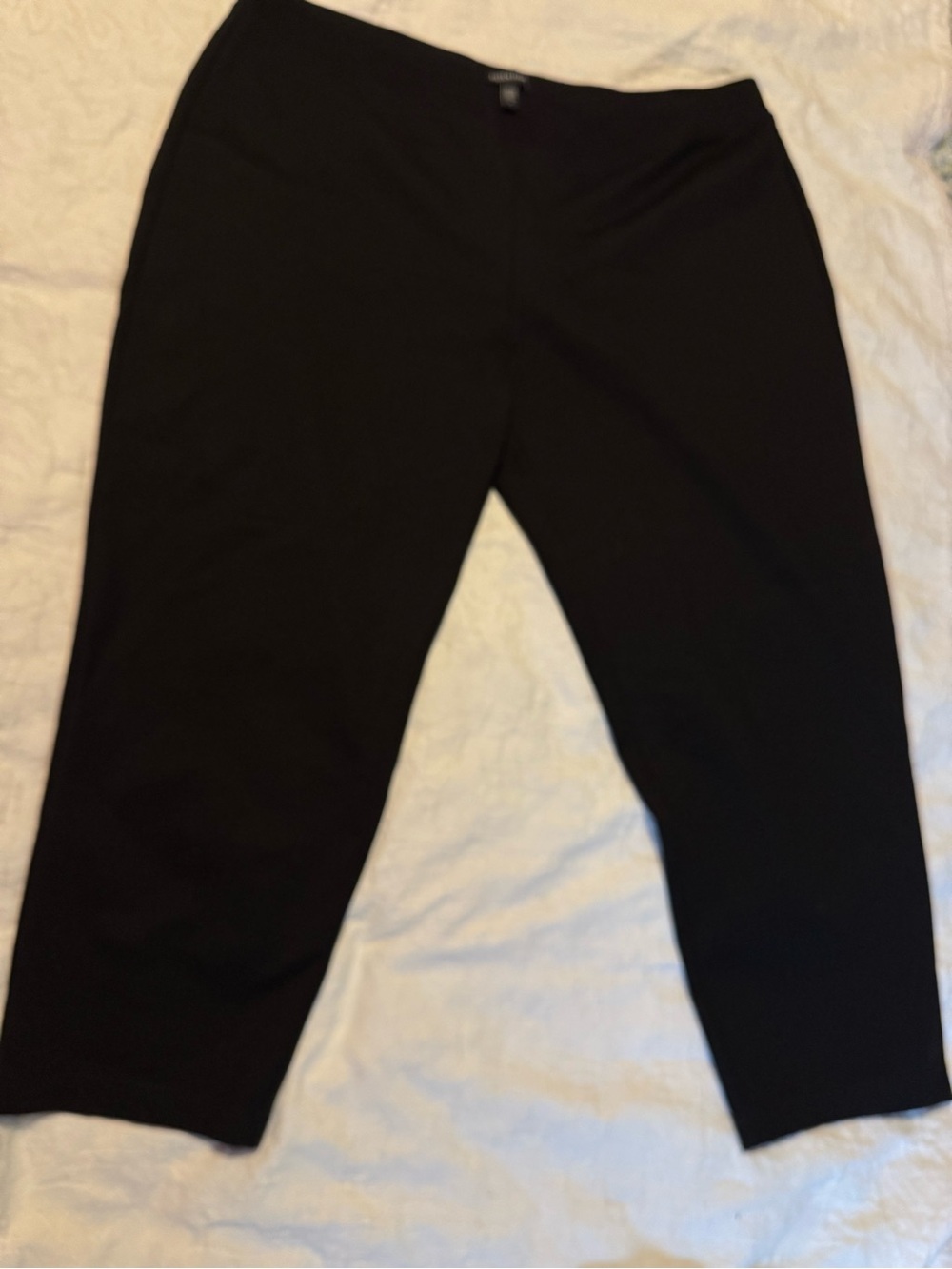 Girls' Black Pull-On Knit Capri Pants - Kids Bottoms